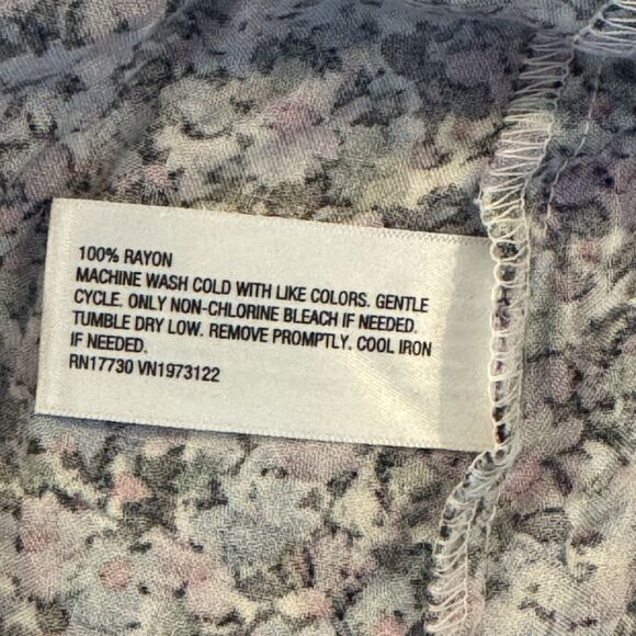 Ava & Viv Plus Size 2X Flowy Blouse Top NWT – Multicolor 3/4 Sleeve Boho Style - Picture 10 of 11